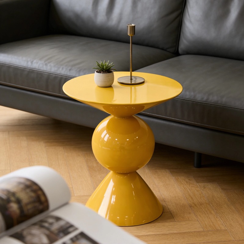 Resin Art Coffee Table - โต๊ะกาแฟสไตล์นอร์ดิก, เฟอร์นิเจอร์เรซิ่นไฟเบอร์กลาส, ระเบียงโฮมสเตย์, ห้องนั่งเล่น, โต๊ะกลมสำหรับพักผ่อน