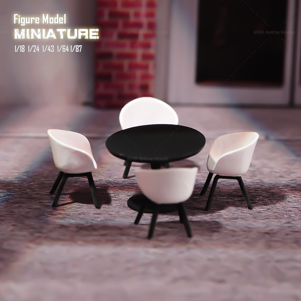 Resin Art Coffee Table - Miniatures ตัวเลข 1/87 1/64 1/43 1/24