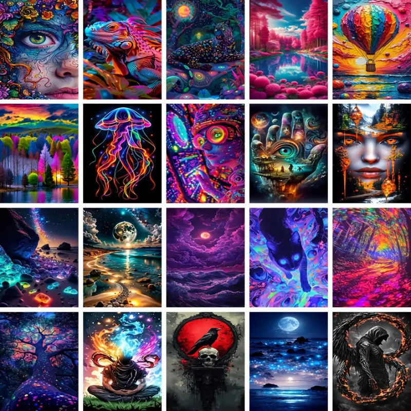 Resin Art Images - ชุดภาพวาดเพชร 1 ชุด รวมถึงไม่จำกัดลวดลายภาพหลัก แต่ไม่จำกัดถึงงานศิลปะเพชรทรงกลมเต็มรูปแบบ ขนาด