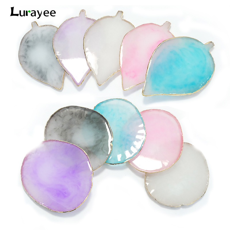 Resin Art Design - เรซิ่นหินสีเจลเล็บผสมวาดสีแผ่น Pad Nail Art ชั้นวาง