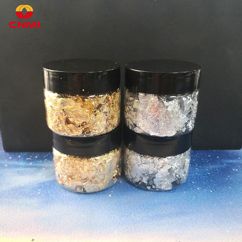 Resin Art For Wedding Gift - 3g Gold Leaf Flakes อีพ็อกซี่เรซิ่นบรรจุเงินฟอยล์กระดาษ DIY
