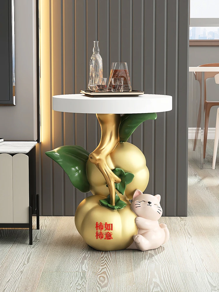 Resin Art Coffee Table - รูปปั้นสร้างสรรค์โต๊ะข้างตกแต่งบ้านห้องนั่งเล่น Big Blessing เครื่องประดับห้องนอนโต๊ะข้างเตียง Art กาแฟตารางโซฟาโต๊ะข้าง