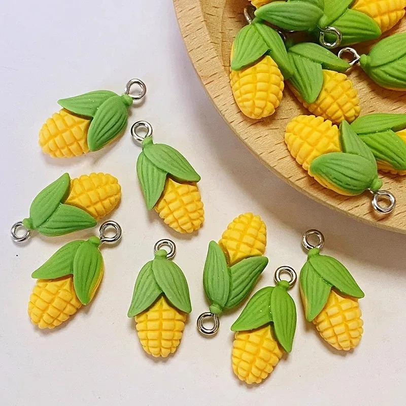 ชาร์มเรซิ่นรูปข้าวโพดและผักขนา - Resin Art Craft บทวิจารณ์และราคา