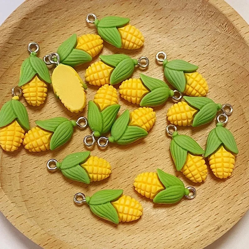 ชาร์มเรซิ่นรูปข้าวโพดและผักขนา - Resin Art Craft บทวิจารณ์และราคา