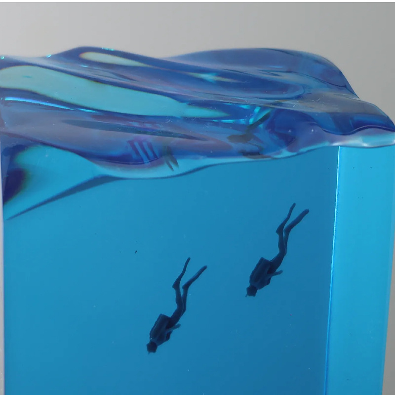 งานศิลปะตกแต่งบ้านแนวทะเลใหม่  - Resin Art With Wood บทวิจารณ์และราคา