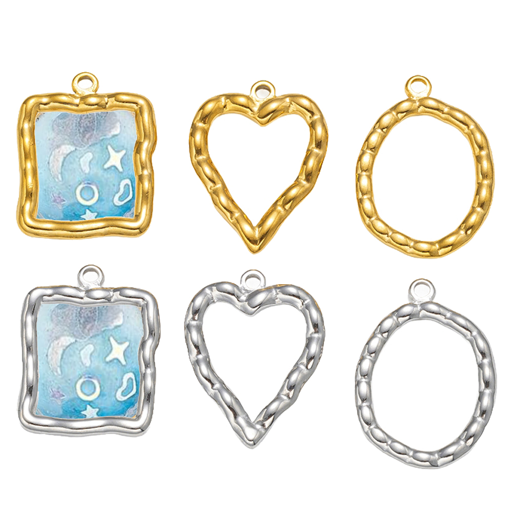 จี้สแตนเลสทรงหัวใจแบบเปิดด้านห - Resin Art Craft บทวิจารณ์และราคา