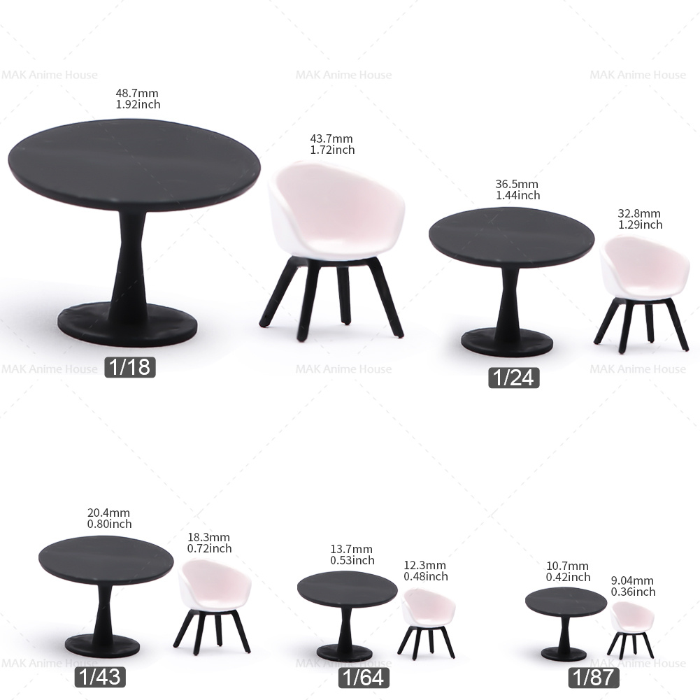 Miniatures ตัวเลข 1/87 1/64 1/ - Resin Art Coffee Table บทวิจารณ์และราคา