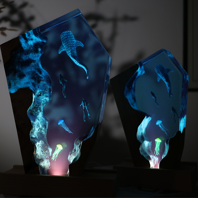 ของตกแต่งเรซิ่นรูปน้ำพุร้อน วา - Resin Art Anniversary Gift บทวิจารณ์และราคา