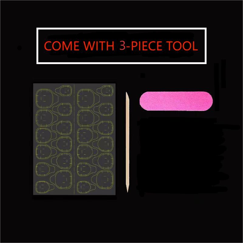 เล็บปลอมแบบกดติด 10 ชิ้น สีฟ้า - Resin Art Design บทวิจารณ์และราคา
