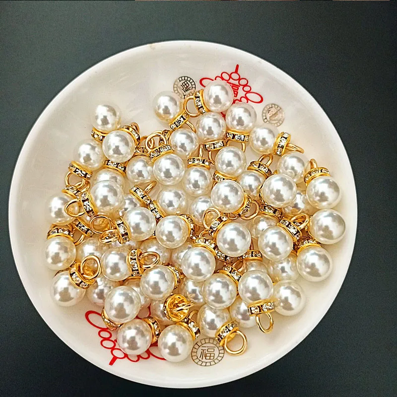 30 ชิ้นรอบเพิร์ลเพชรจี้ทองเงิน - Resin Art Anniversary Gift บทวิจารณ์และราคา