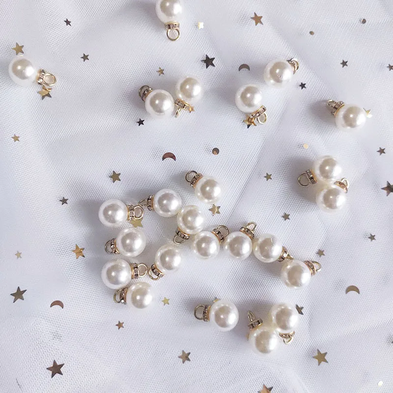 30 ชิ้นรอบเพิร์ลเพชรจี้ทองเงิน - Resin Art Anniversary Gift บทวิจารณ์และราคา