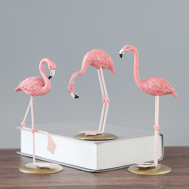 ฟิกเกอร์นกฟลามิงโกสีชมพู 3 ชิ้ - Resin Art For Wedding Gift บทวิจารณ์และราคา