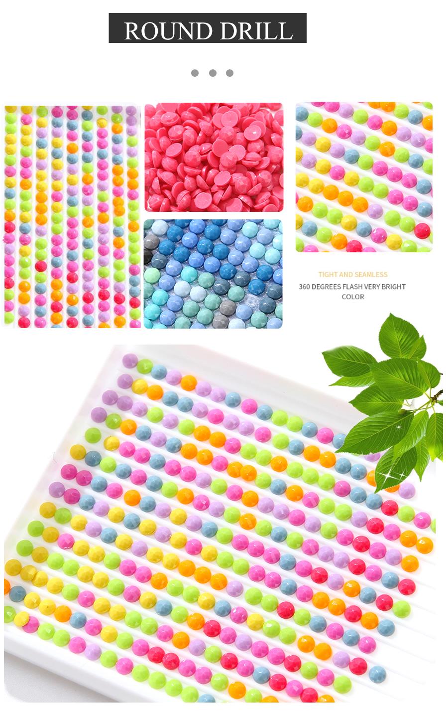 ภาพวาดเพชร 5D DIY ลายผลไม้ใหม่ - Resin Art Images บทวิจารณ์และราคา