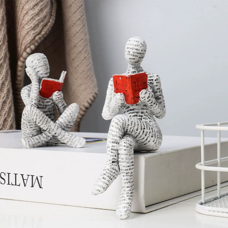 ของตกแต่งรูปปั้นเรซิ่นนักคิดหญ - Resin Art Anniversary Gift บทวิจารณ์และราคา
