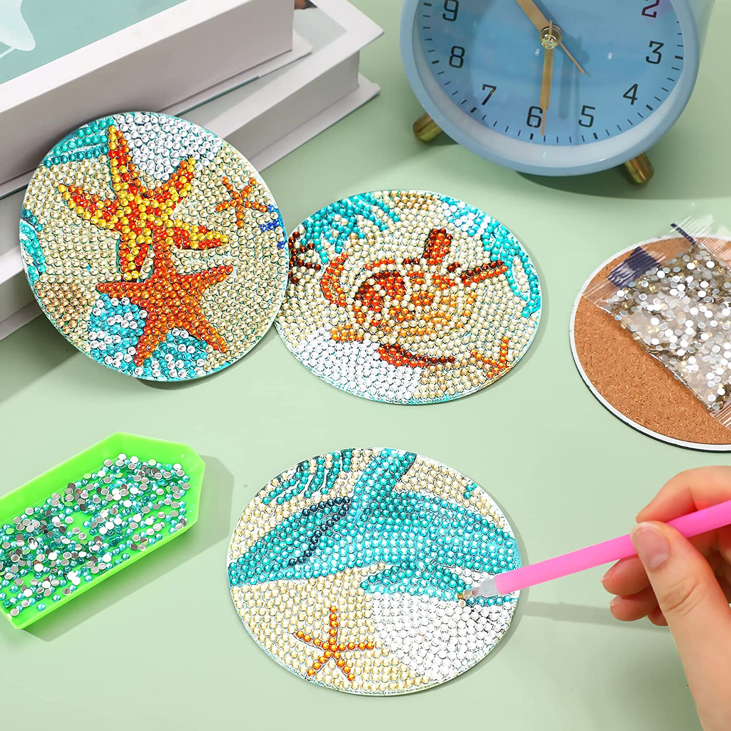 8 ชิ้น/เซ็ต DIY เพชรภาพวาด Coa - Resin Art With Wood บทวิจารณ์และราคา
