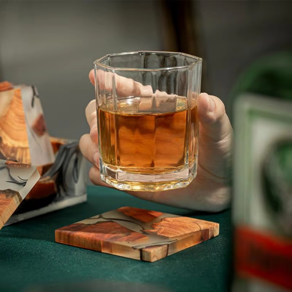 ไม้เรซิ่น Coasters เบาะรองนั่ง - Resin Art Coffee Table บทวิจารณ์และราคา