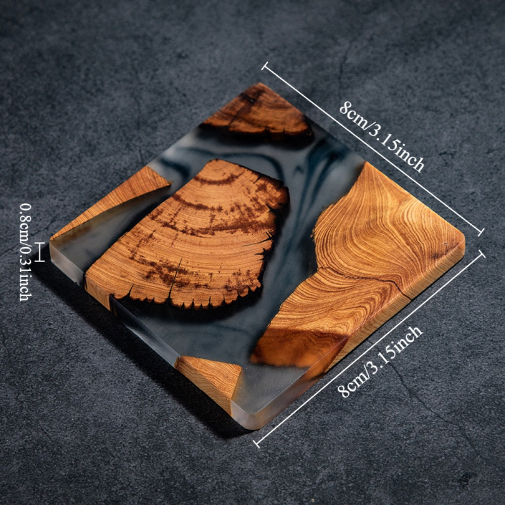 ไม้เรซิ่น Coasters เบาะรองนั่ง - Resin Art Coffee Table บทวิจารณ์และราคา