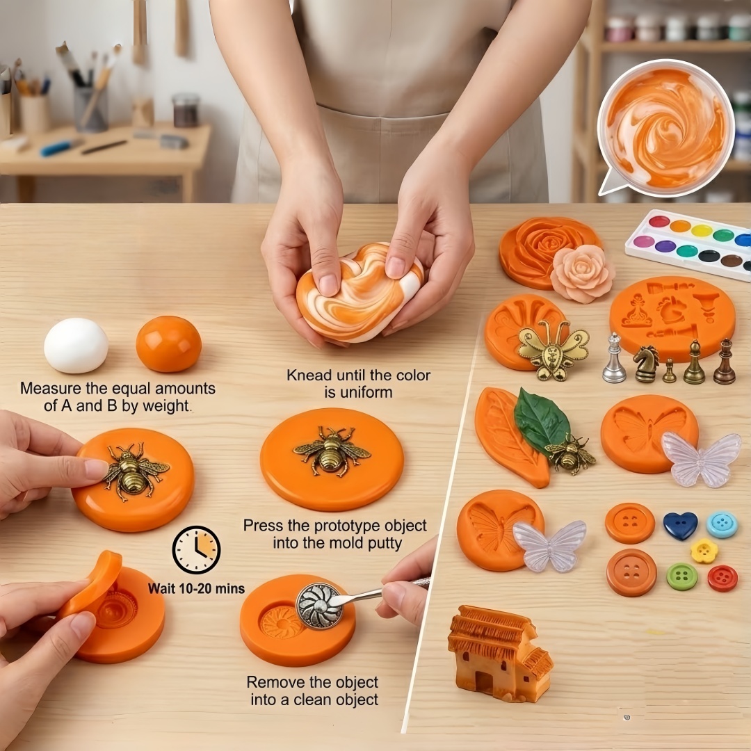 ชุดงานฝีมือซิลิโคนพัตตี้ DIY ย - Resin Art Craft บทวิจารณ์และราคา