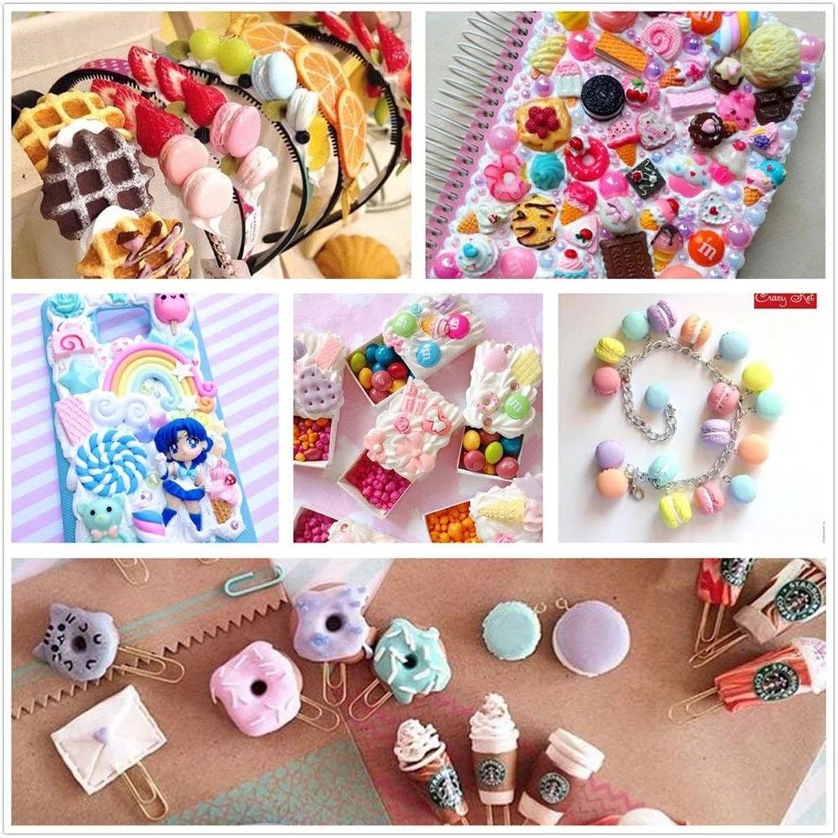 30pcs สุ่ม Candy Slime Charms  - Resin Art Craft บทวิจารณ์และราคา