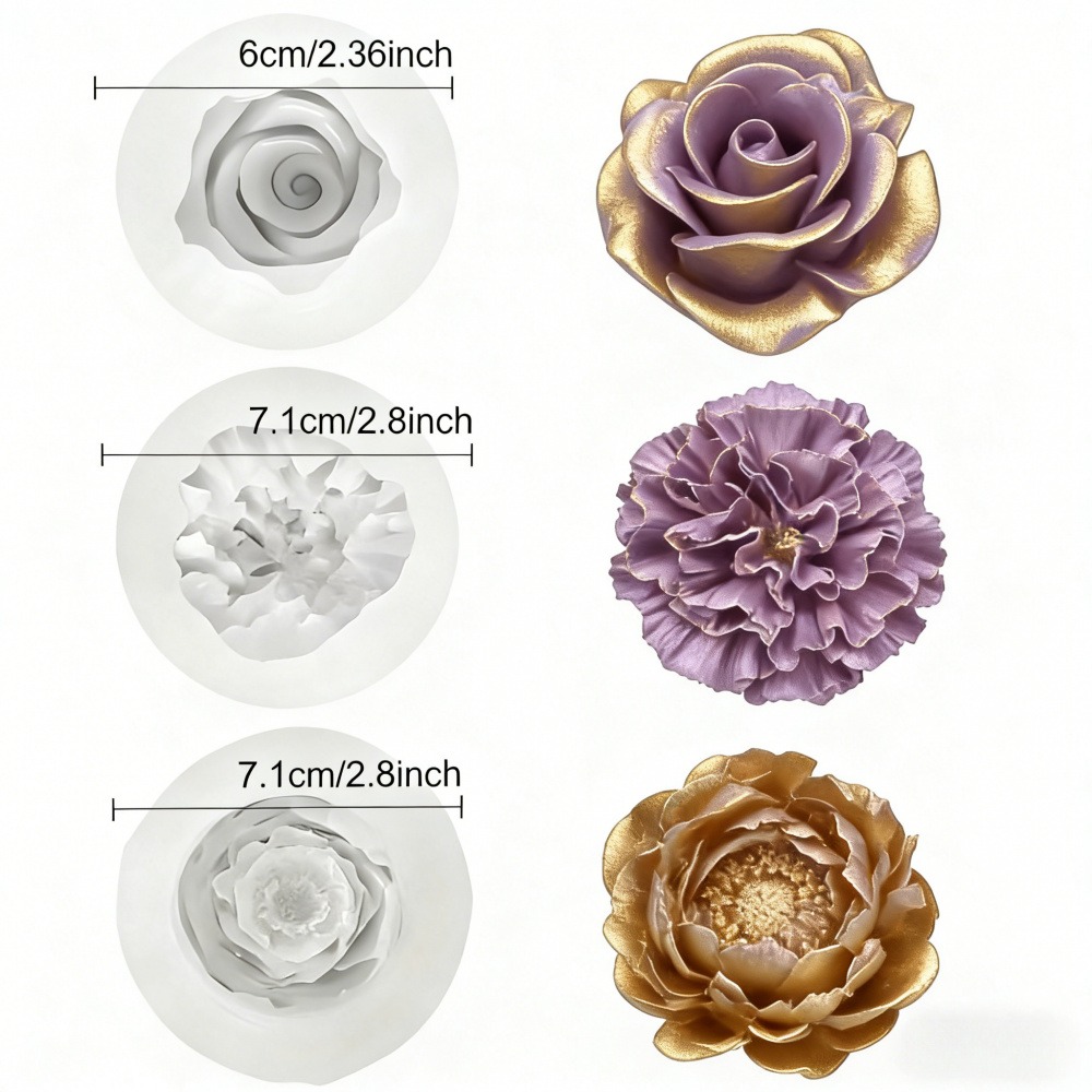 แม่พิมพ์ซิลิโคน 3 ชิ้นสำหรับดอ - Resin Art For Wedding Gift บทวิจารณ์และราคา