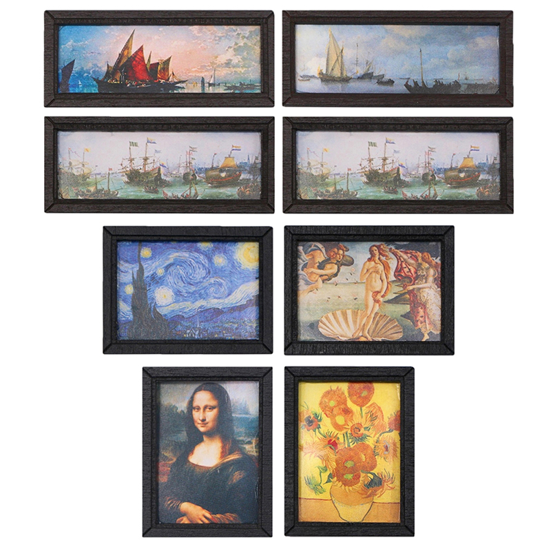 8 ชิ้น 1:12 ของตกแต่งบ้านตุ๊กต - Resin Art With Wood บทวิจารณ์และราคา