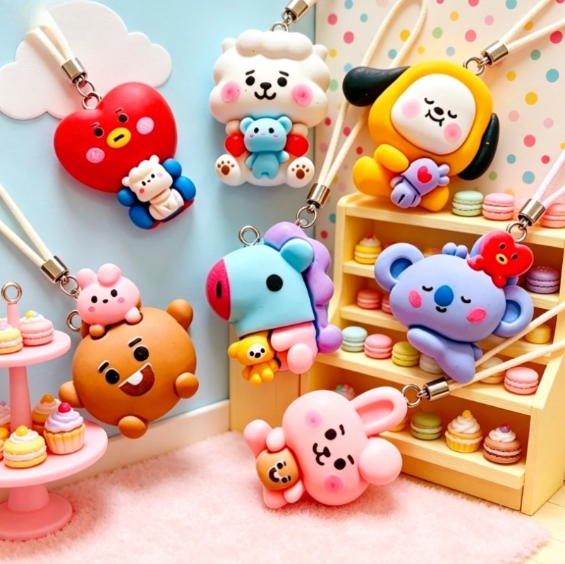 ชุด 7 ชิ้น BT21 ชาร์มการ์ตูนเร - Resin Art Craft บทวิจารณ์และราคา