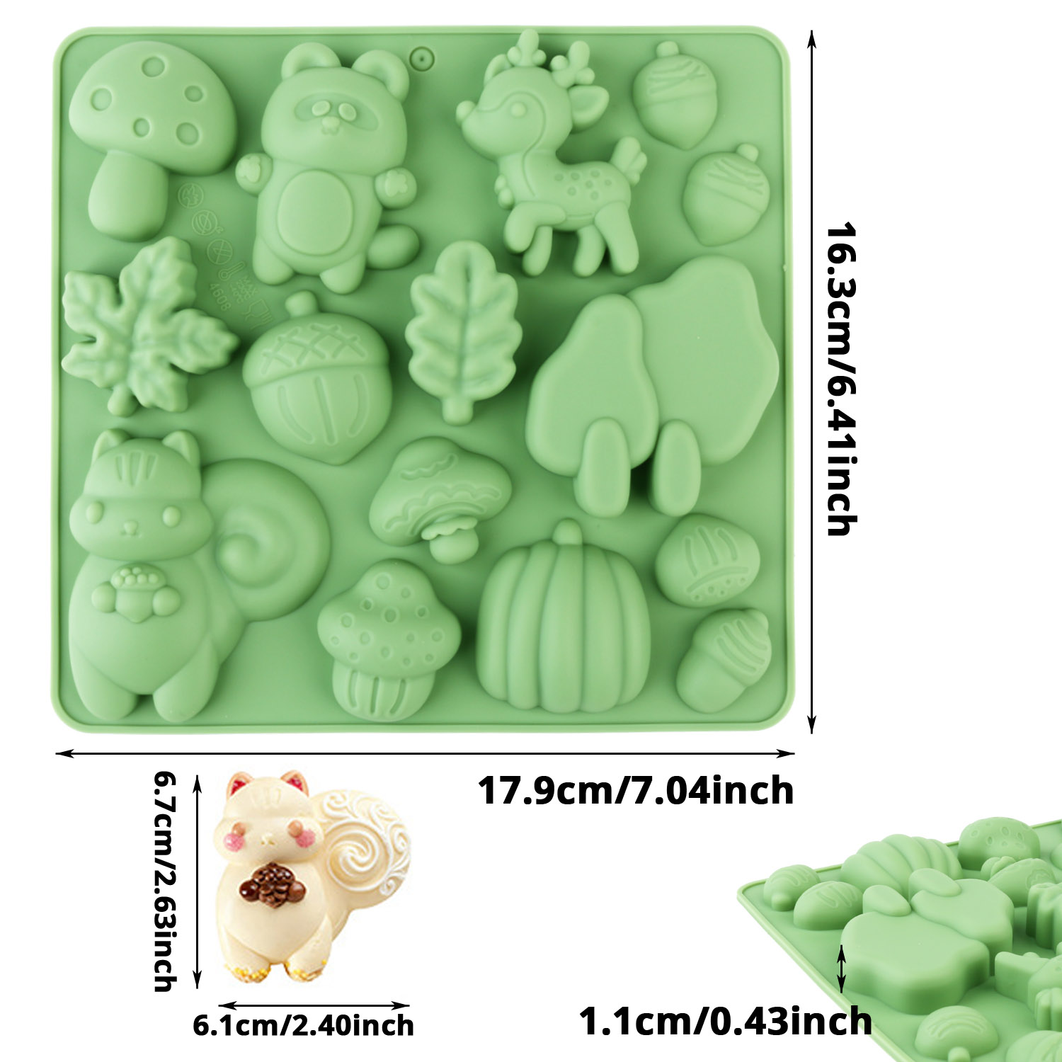 แม่พิมพ์เค้กซิลิโคนรูปสัตว์ 1  - Resin Art Craft บทวิจารณ์และราคา