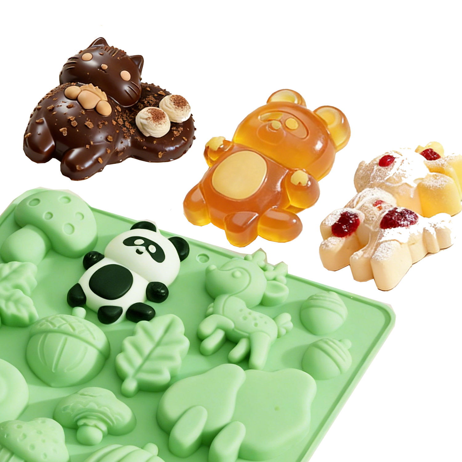 แม่พิมพ์เค้กซิลิโคนรูปสัตว์ 1  - Resin Art Craft บทวิจารณ์และราคา