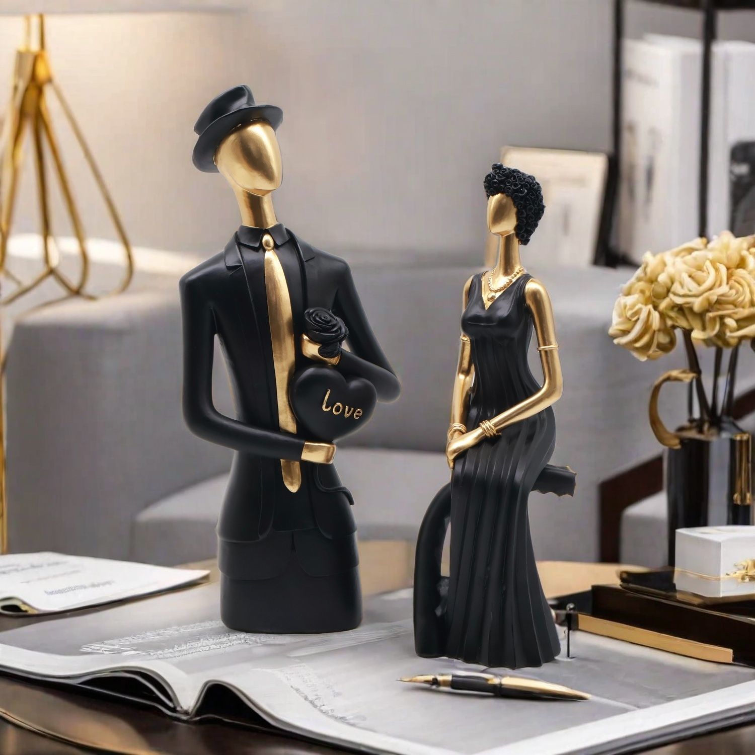 ประติมากรรมเรซิ่นตกแต่งสไตล์นอ - Resin Art For Wedding Gift บทวิจารณ์และราคา