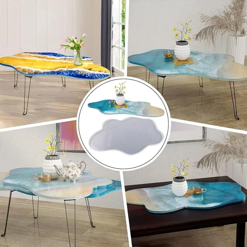 ขนาดใหญ่เรซิ่นตารางแม่พิมพ์ 24 - Resin Art Coffee Table บทวิจารณ์และราคา