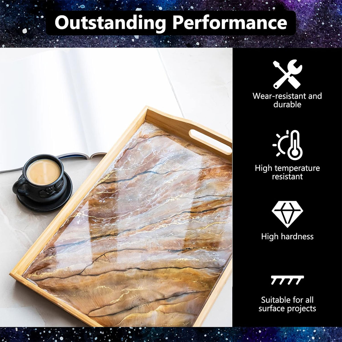 ชุดเรซิ่นอีพ็อกซี่ใส 1000 มล.  - Resin Art With Wood บทวิจารณ์และราคา