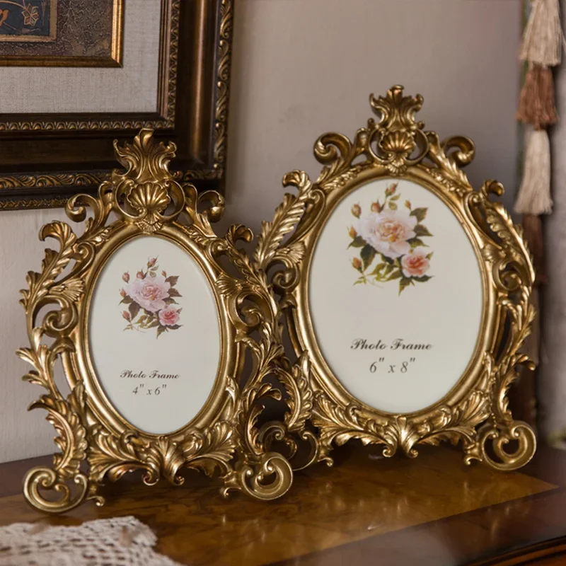 กรอบรูปเรซินทรงวงรีสีทองสไตล์เ - Resin Art For Wedding Gift บทวิจารณ์และราคา