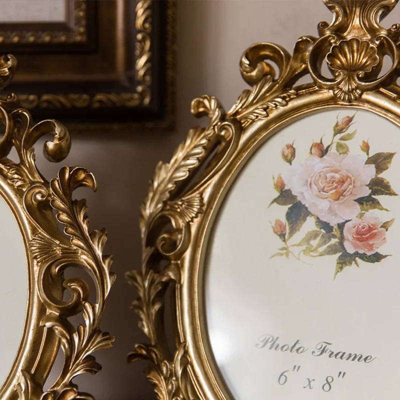 กรอบรูปเรซินทรงวงรีสีทองสไตล์เ - Resin Art For Wedding Gift บทวิจารณ์และราคา