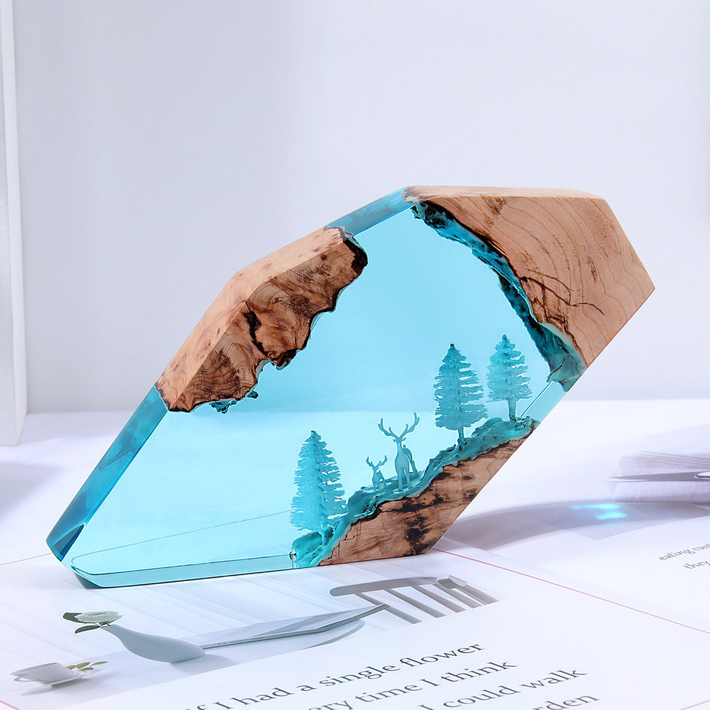 งานศิลปะตั้งโต๊ะรูปกวางนางฟ้าใ - Resin Art Craft บทวิจารณ์และราคา