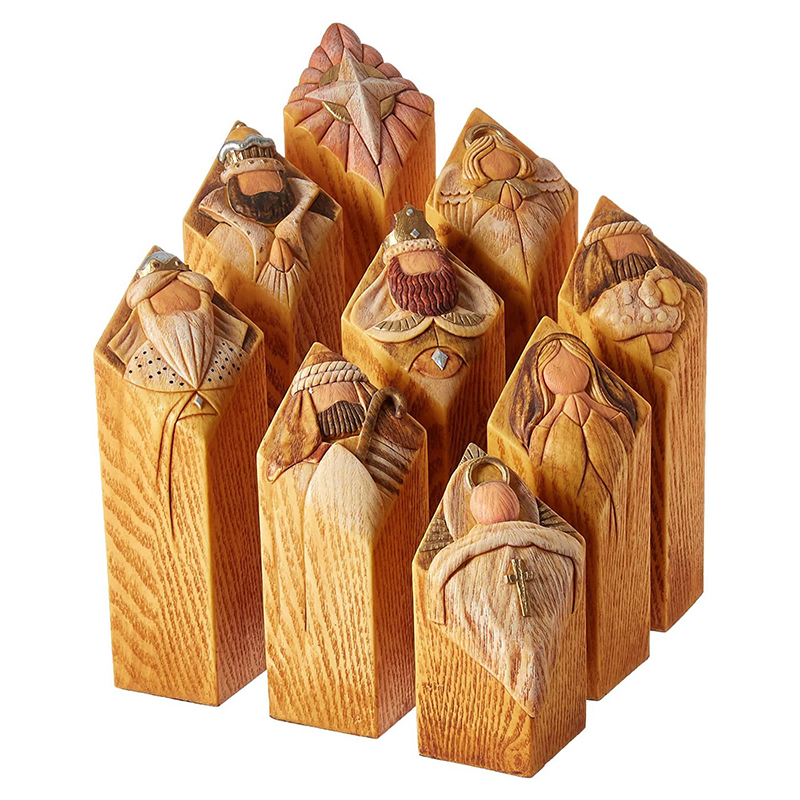 สวรรค์พระเยซูต้นไม้เสารูปปั้นเ - Resin Art With Wood บทวิจารณ์และราคา